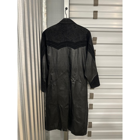 Black Trench Rare paisley coat - Picture 6 of 8